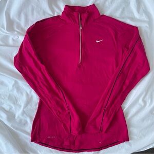 Nike Dri-Fit Bold Pink Quarter-Zip Pullover